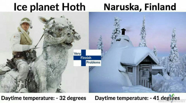 Naruska - on yksi Suomen kylmimmistä paikoista.