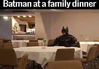 Batman perheillallisella