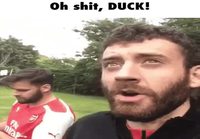 Oh shit, duck!