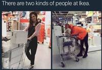 Kahdenlaisia ihmisiä Ikeassa
