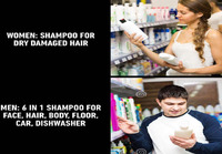 Naisten ja miesten shampoot