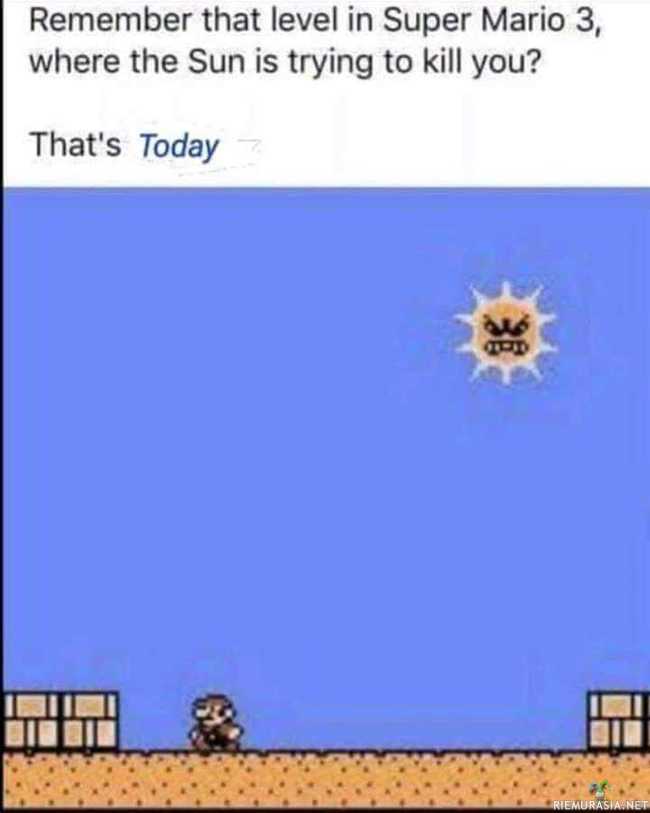 Super Mario bros. 3 - Aurinkokentästä on tullut todellisuutta