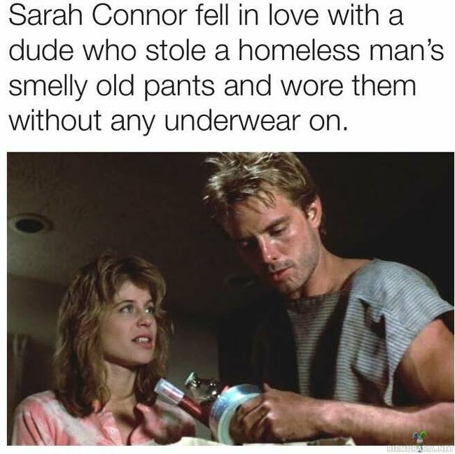 Sarah Connorin rakastuminen - Kyle Reesellä saattoi olla aika tujut aromit housuissaan
