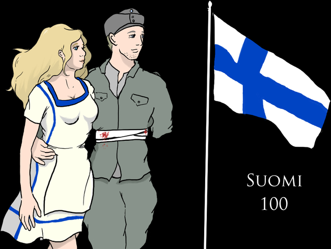Suomi 100 - Paljon menetettiin. Mutta Suomi neidon onnistuimme pitämään. Hyvää itsenäisyyspäivää.