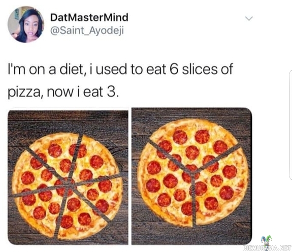 Diettipizza - Hyvä laihdutusvinkki pizzaperjantaille.