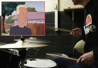 Boomhauer with dang ol' drums