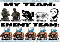 My Team Vs. Enemy Team