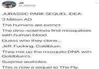Idea Jurassic Parkin jatko-osalle