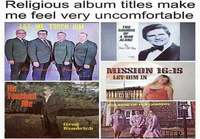 Uskonnollisten levyjen nimet