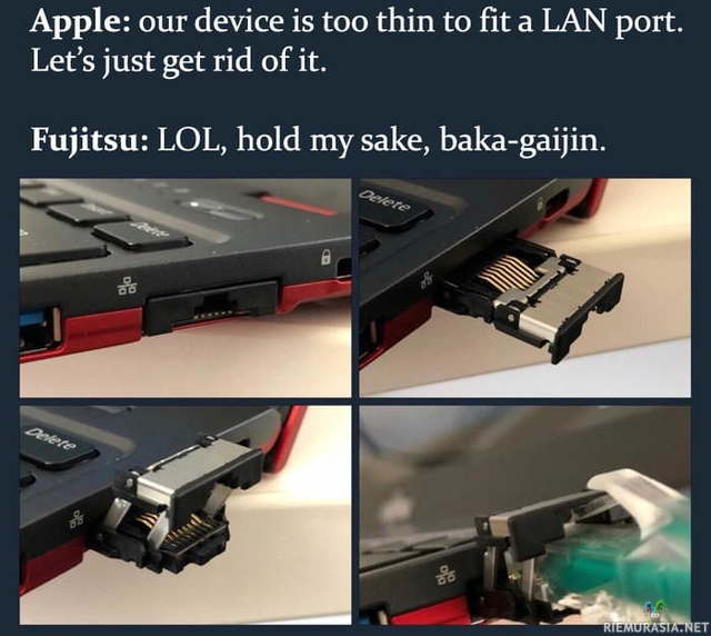 LAN-Portti ohueen laitteeseen - Mutku Adapterit on niin kivoja t. Apple