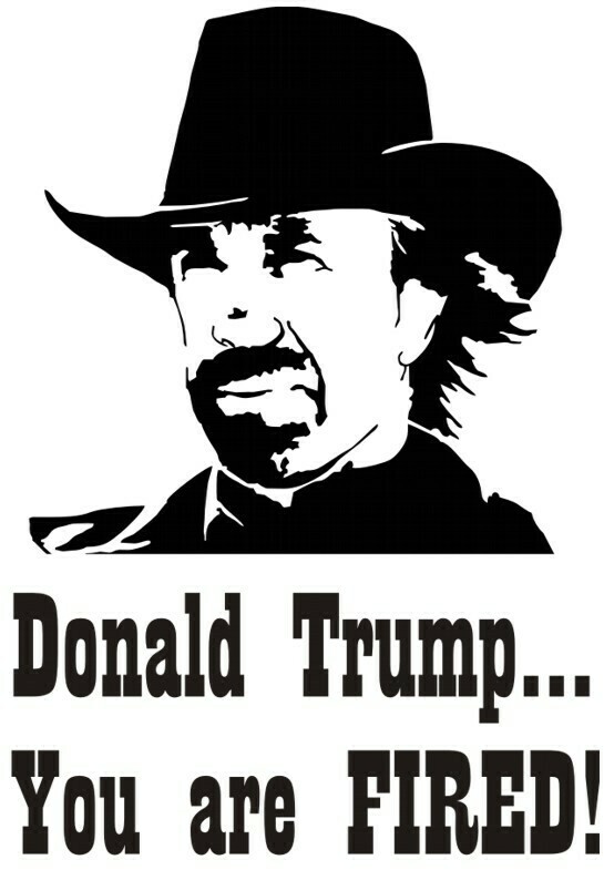 Trump is fired - Chuck Norris antaa potkut Trumpille