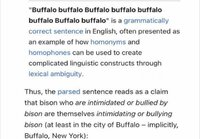 Buffalo buffalo