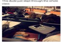 Oppitunnilla nukkuminen