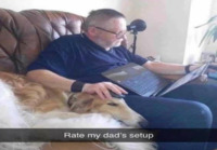 Isä ja koira