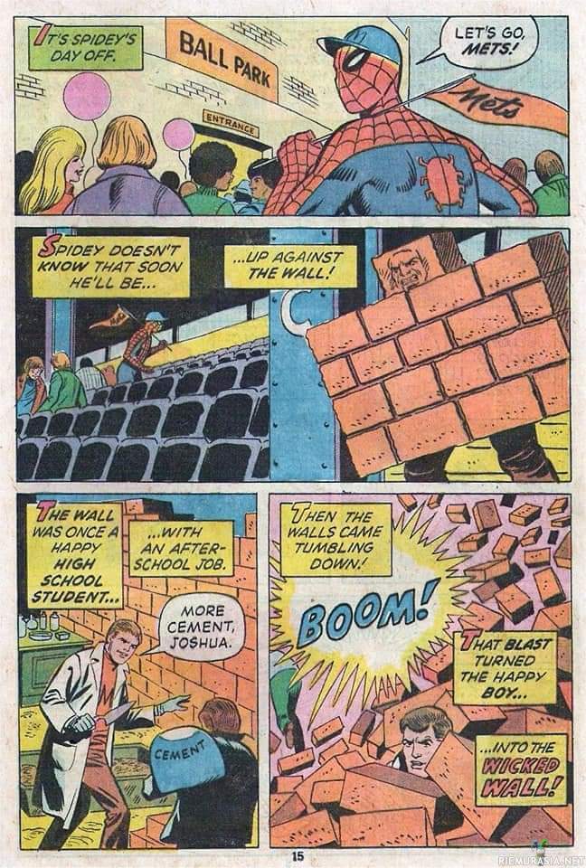 Spider man  - wall man