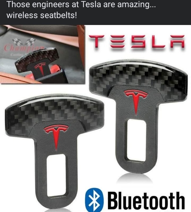 Teslan langattomat turvavyöt - Edelläkävijät