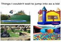 Paikkoja mihin halusi hypätä lapsena