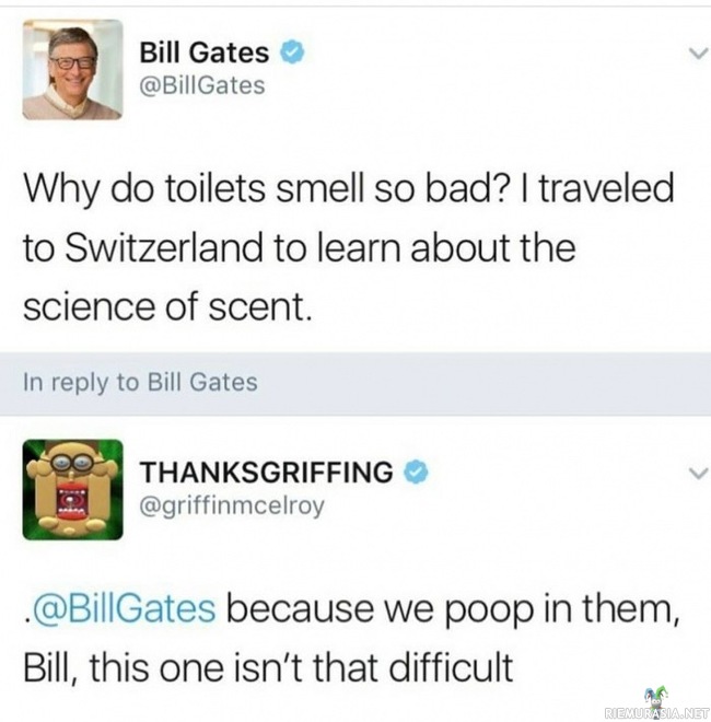 Bill Gates ja haisevat vessat