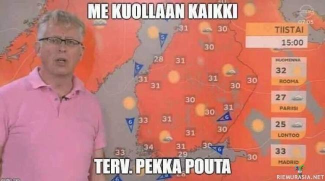 Sääennuste - Pekka Pouta ennustaa sään