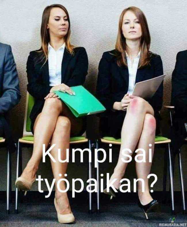 Kumpi sai työpaikan?