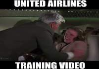 United Airlines koulutusvideo