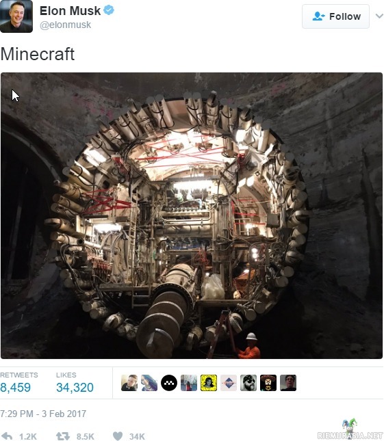 Minecraft - Elon Musk kaivelee koloja