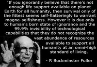 Resurssien riittävyys ja teknologia (Buckminster Fuller)