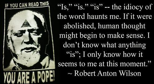 Olla-verbi (Robert Anton Wilson) - Yhdysvaltalainen kirjailija-filosofi Robert Anton Wilson (1932 - 2007) kertoo olla-verbistä (ja sen taivutuksesta &quot;on&quot;).