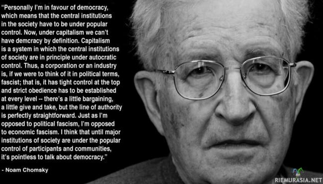 Nykykapitalismi ja demokratia (Noam Chomsky) - Yhdysvaltalainen kieli- ja kognitiotieteilijä, filosofi Noam Chomsky (1928 -) kertoo nykyaikaisesta kapitalismista ja demokratiasta!