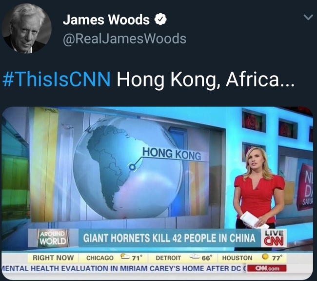 CNN sanoo että Hong Kong on Afrikassa - CNN taattua laatua