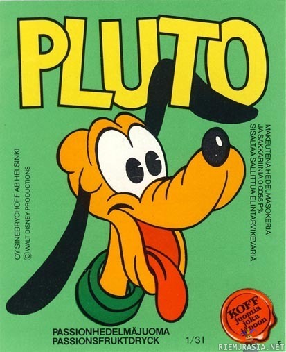 Pluto Juomaa - Pluto Passionhedelmä -juomaa