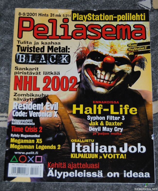 Peliasema - Peli lehti vuodelta 2001