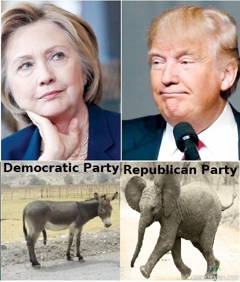 Yhdysvaltain 58. presidentinvaalit 2016  - Pääpuolueiden ehdokkaina ovat Hillary Clinton ja Donald Trump. Libertaaripuolueen ehdokas on Gary Johnson.