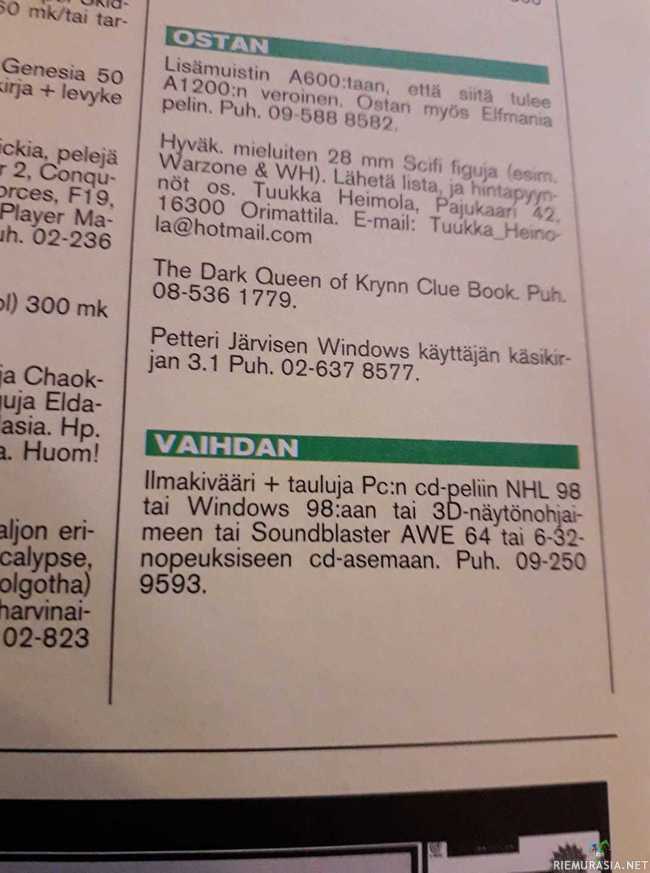 Valintojen maailma - MikroBitti vuodelta 1996.