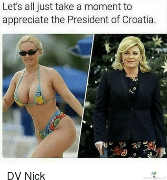 President of Croatia - mimmillä muodot kohillaan