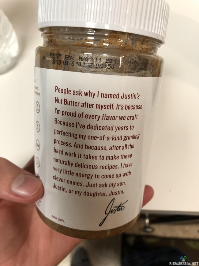 Justin&#039;s nut butter