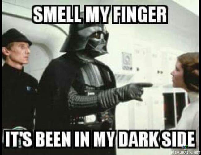 Just smell it! - Vader jekkuilee
