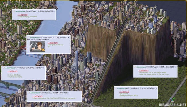 SimCity 4:ssa kaupunki kukkulalla - ja käytännön ongelmat