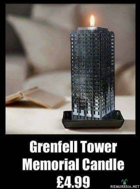 Grenfell Tower kynttilä - Too soon?