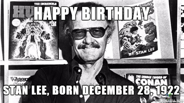 Onnittelut Stan Leelle - Marvelin supersankarien isä täyttää tänään 94 vuotta