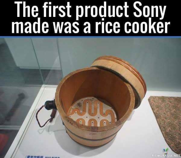 Sonyn ensimmäinen tuote - Jostain se on aloitettava
