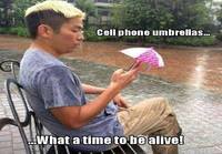 Sateenvarjo puhelimelle