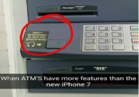 Kun jopa pankkiautomaatissa on enemmän ominaisuuksia kuin iPhone 7:ssa