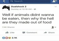 Eläimet haluaa tulla syödyksi