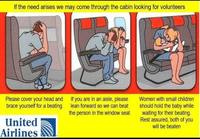 United airlinesin ohjeet matkustajille