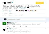 Apple onnittelee uudesta Xboxista