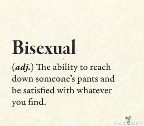 Biseksuaali - Sanakirjan määritelmä