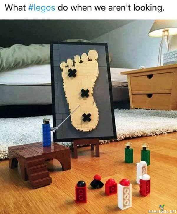 Legojen suunnitelma - Mitä legopalikat tekevät sillä aikaa kun emme ole näkemässä
