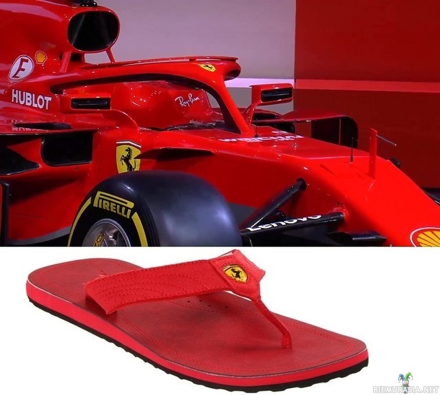 Ferrarin F1-auton muotoilu - Samaa näköä kieltämättä