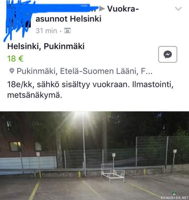 Yksiö vuokrattavana - Helsingin Pukinmäessä olisi hyvin varustettu yksiö tarjolla sopuhintaan!
